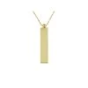 14 Karaat Geelgouden Ketting Hanger Bar Verticaal -SieradenSpot Korting 14 karaat geelgouden ketting hanger bar verticaal