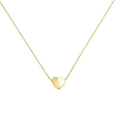 14 Karaat Geelgouden Ketting Met Hanger Hart 3 14 Karaat Geelgouden Ketting Met Hanger Hart