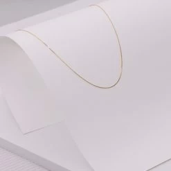 14 Karaat Geelgouden Ketting Venetiaans 0,45mm -SieradenSpot Korting 14 karaat geelgouden ketting venetiaans 0 45mm 2