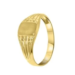 14 Karaat Geelgouden Kinderzegelring