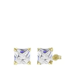 14 Karaat Geelgouden Oorbellen Met Zirkonia