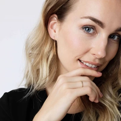 14 Karaat Geelgouden Ring Bewerkt 4 14 Karaat Geelgouden Ring Bewerkt - Afbeelding 2