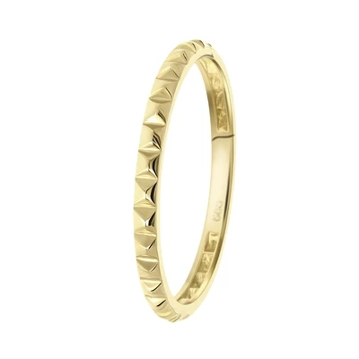 14 Karaat Geelgouden Ring Bewerkt 3 14 Karaat Geelgouden Ring Bewerkt