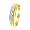 14 Karaat Geelgouden Ring Met 46 Diamanten 0,11ct -SieradenSpot Korting 14 karaat geelgouden ring met 46 diamanten 0 11ct
