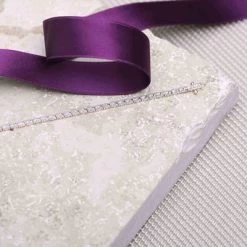 14 Karaat Geelgouden Tennisarmband Met Diamant 0,42ct -SieradenSpot Korting 14 karaat geelgouden tennisarmband met diamant 0 42ct 2