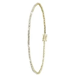 14 Karaat Geelgouden Tennisarmband Met Diamant 0,42ct