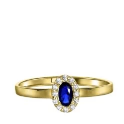 14 Karaat Gouden Ring Ovaal Met Zirkonia -SieradenSpot Korting 14 karaat gouden ring ovaal met zirkonia 2