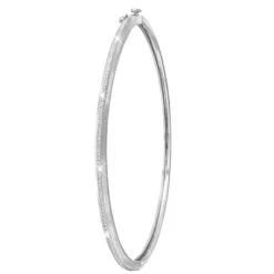 14 Karaat Witgouden Armband Met Diamant 0,16 Ct