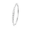 14 Karaat Witgouden Ring Met 11 Diamanten (0,06ct) -SieradenSpot Korting 14 karaat witgouden ring met 11 diamanten 0 06ct
