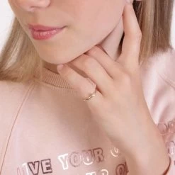 14K Geelgouden Kinderring Met Zoetwaterparel -SieradenSpot Korting 14k geelgouden kinderring met zoetwaterparel 1