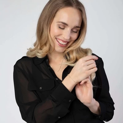 9 Karaat Armband Koord 7 9 Karaat Armband Koord - Afbeelding 5