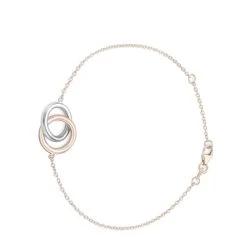 9 Karaat Bicolor Armband Dubbele Ring