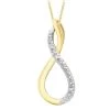 9 Karaat Ketting Met Fantasie Hanger Diamant -SieradenSpot Korting 9 karaat ketting met fantasie hanger diamant