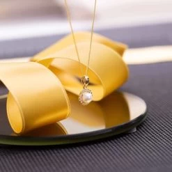 9 Karaat Ketting Met Hanger Met Parel En Zirkonia 9 9 Karaat Ketting Met Hanger Met Parel En Zirkonia -SieradenSpot Korting 9 karaat ketting met hanger met parel en zirkonia 2