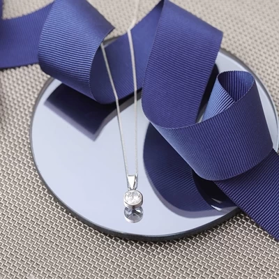 9 Karaat Ketting Met Hanger Met Zirkonia Wit 5 9 Karaat Ketting Met Hanger Met Zirkonia Wit - Afbeelding 3