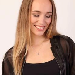 9 Karaat Ketting Met Hanger Met Zirkonia Wit 10 9 Karaat Ketting Met Hanger Met Zirkonia Wit -SieradenSpot Korting 9 karaat ketting met hanger met zirkonia wit 3