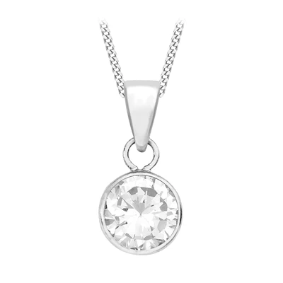 9 Karaat Ketting Met Hanger Met Zirkonia Wit 3 9 Karaat Ketting Met Hanger Met Zirkonia Wit