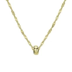 9 Karaat Ketting Met Lucky Ring