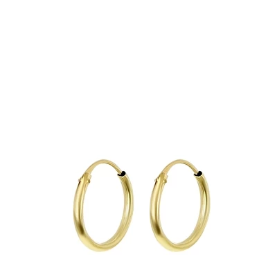 9 Karaat Oorbellen Glad 11mm 3 9 Karaat Oorbellen Glad 11mm