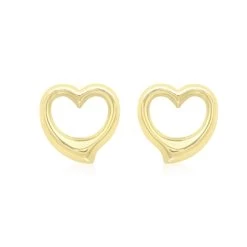 9 Karaat Oorknoppen Met Hart