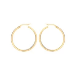 9 Karaat Tricolor Oorbellen