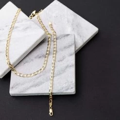 9K Armband Met Gourmet Schakel 4,8mm -SieradenSpot Korting 9k armband met gourmet schakel 4 8mm 4