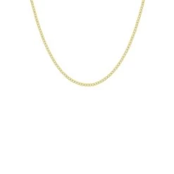 9K Ketting Met Holle Gourmet Schakel 3,7mm