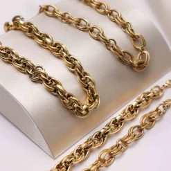 Gerecycled Stalen 18 Karaat Goldplated Armband Lilou 9 Gerecycled Stalen 18 Karaat Goldplated Armband Lilou -SieradenSpot Korting gerecycled stalen 18 karaat goldplated armband lilou 3