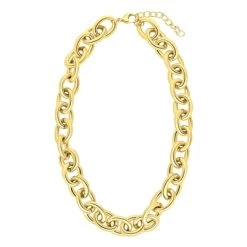 Gerecycled Stalen 18 Karaat Goldplated Ketting Melina -SieradenSpot Korting gerecycled stalen 18 karaat goldplated ketting melina 2