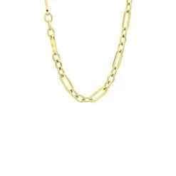 Gerecycled Stalen 18 Karaat Goldplated Ketting Odila