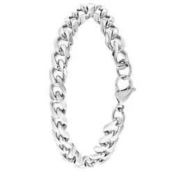 Gerecycled Stalen Armband Gourmetschakel