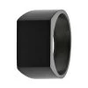 Gerecycled Stalen Blackplated Heren Zegelring -SieradenSpot Korting gerecycled stalen blackplated heren zegelring