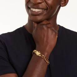 Gerecycled Stalen Goldplated Armband -SieradenSpot Korting gerecycled stalen goldplated armband 2