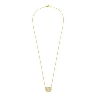 Gerecycled Stalen Goldplated Collier Mattenklopper Kristal 5 Gerecycled Stalen Goldplated Collier Mattenklopper Kristal - Afbeelding 3