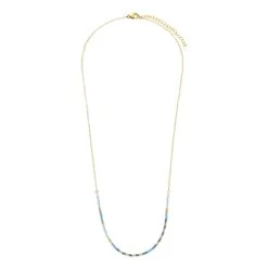 Gerecycled Stalen Goldplated Ketting Met Kralen -SieradenSpot Korting gerecycled stalen goldplated ketting met kralen 2