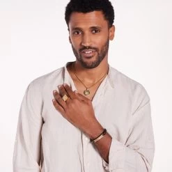 Gerecycled Stalen Goldplated Zegelring Adelaar Met Zirkonia -SieradenSpot Korting gerecycled stalen goldplated zegelring adelaar met zirkonia 2