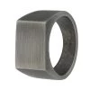 Gerecycled Stalen Heren Zegelring Anique Finish -SieradenSpot Korting gerecycled stalen heren zegelring anique finish