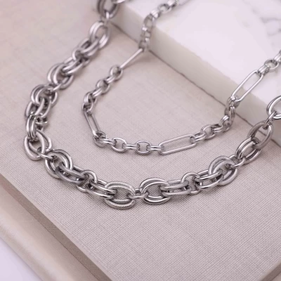 Gerecycled Stalen Ketting Amelie 6 Gerecycled Stalen Ketting Amelie - Afbeelding 4