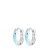 Gerecycled Stalen Kinderoorbellen Met Emaille Aqua -SieradenSpot Korting gerecycled stalen kinderoorbellen met emaille aqua