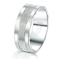 Gerecycled Stalen Vriendschapsring Aruba Heren