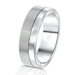 Gerecycled Stalen Vriendschapsring Milan Heren