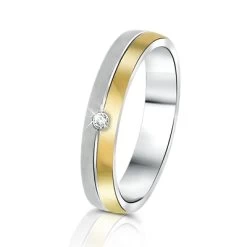 Gerecycled Stalen Vriendschapsring Praag Dames