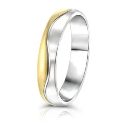 Gerecycled Stalen Vriendschapsring Valletta Heren