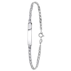 Gerecycled Zilveren Armband Plaat Gourmet