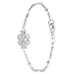 Gerecycled Zilveren Armband Surinaamse Mattenklopper.