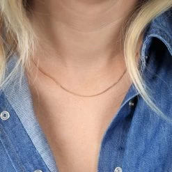 Gerecycled Zilveren Goldplated Ketting Gourmet -SieradenSpot Korting gerecycled zilveren goldplated ketting gourmet 1