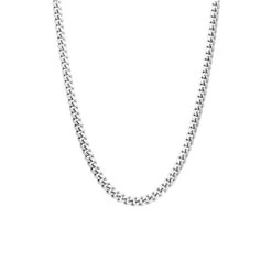 Gerecycled Zilveren Ketting Gourmetschakel