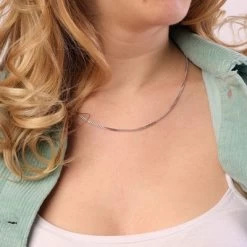 Gerecycled Zilveren Ketting Met Gourmet Schakel 45 Cm -SieradenSpot Korting gerecycled zilveren ketting met gourmet schakel 45 cm 1