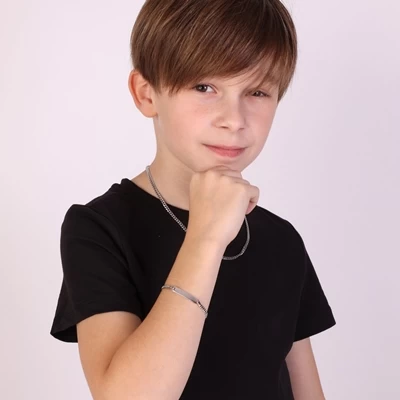 Gerecycled Zilveren Plaatarmband Gourmet. 5 Gerecycled Zilveren Plaatarmband Gourmet. - Afbeelding 3