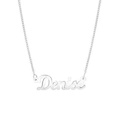 Gerecycled Zilveren Platinaplating Naamketting 3 Gerecycled Zilveren Platinaplating Naamketting